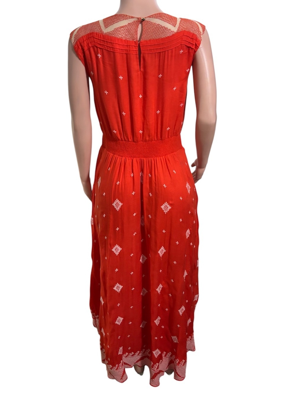 FLOREAT ANTHROPOLOGIE Orange Nanette High-low Dress - Picture 4 of 16